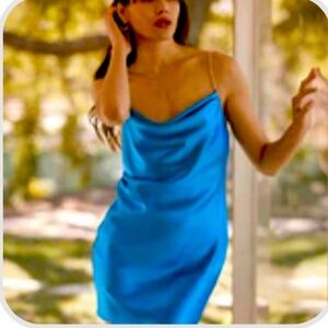 Sun Becomes Her Galaxy Silk Magnetic Mini Dress Sz 4